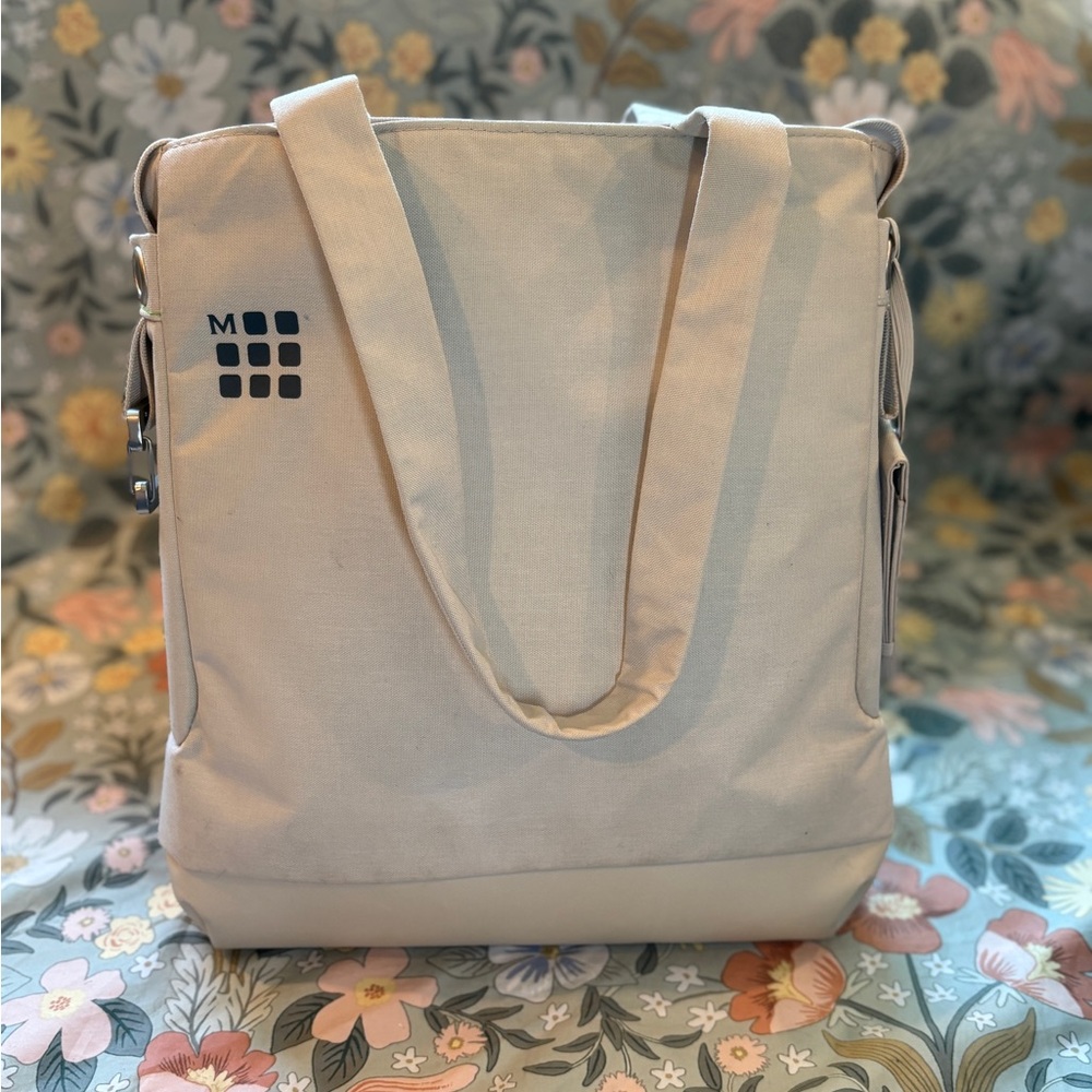 Moleskine MyCloud Tote Bag Laptop Crossbody Beige Cream Messenger Bag
